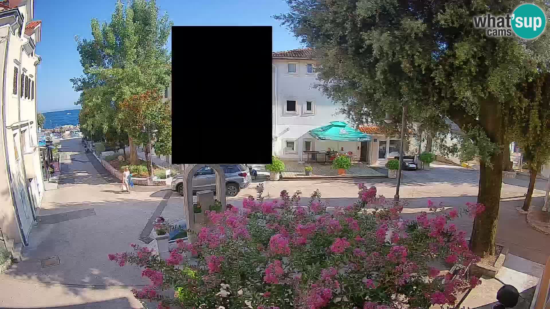 Webcam Mošćenička Draga Center – Live View of the Town Center