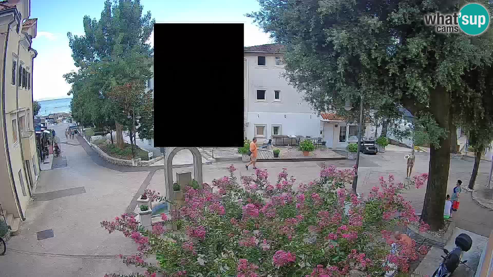 Webcam Mošćenička Draga Center – Live View of the Town Center