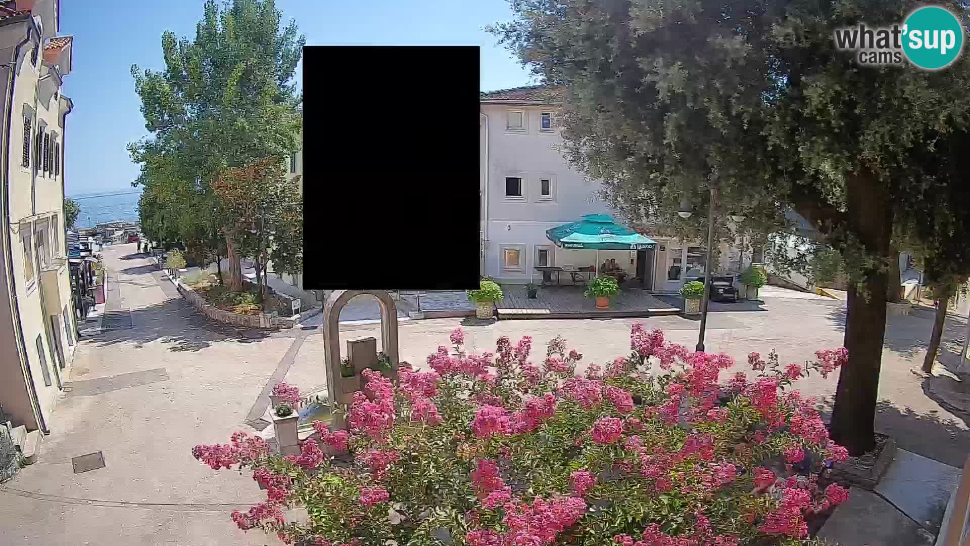 Webcam centre de Mošćenička Draga – Vue en direct du centre-ville