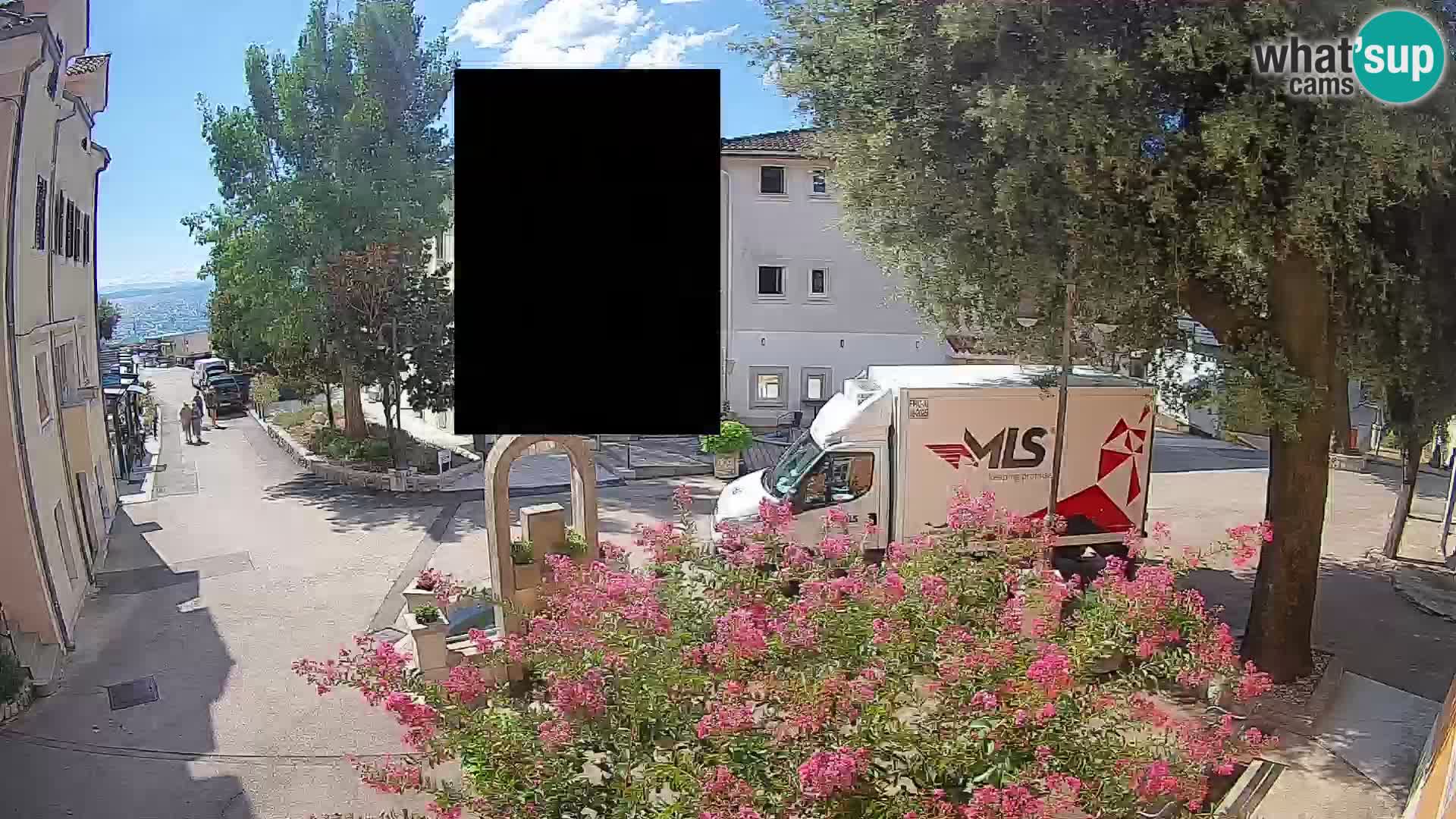 Webcam Mošćenička Draga Zentrum – Liveblick auf das Ortszentrum