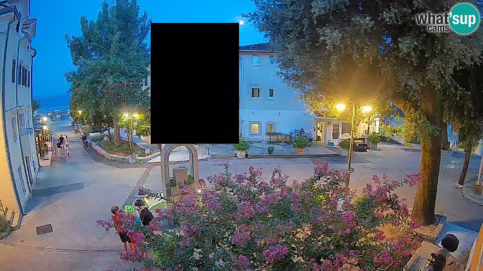 Webcam centre de Mošćenička Draga – Vue en direct du centre-ville