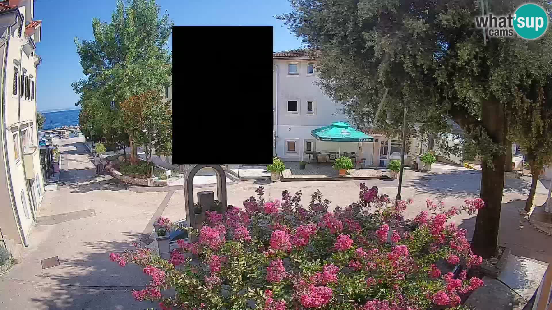 Webcam Centro Draga di Moschiena – Vista live sul centro