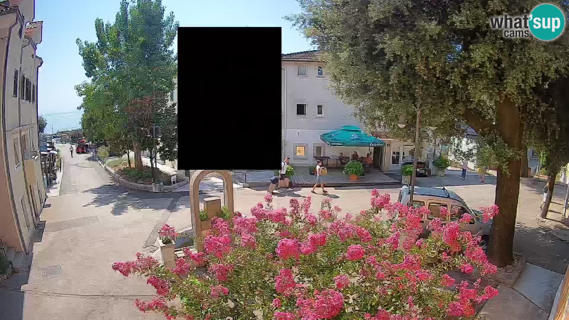 Webcam centre de Mošćenička Draga – Vue en direct du centre-ville