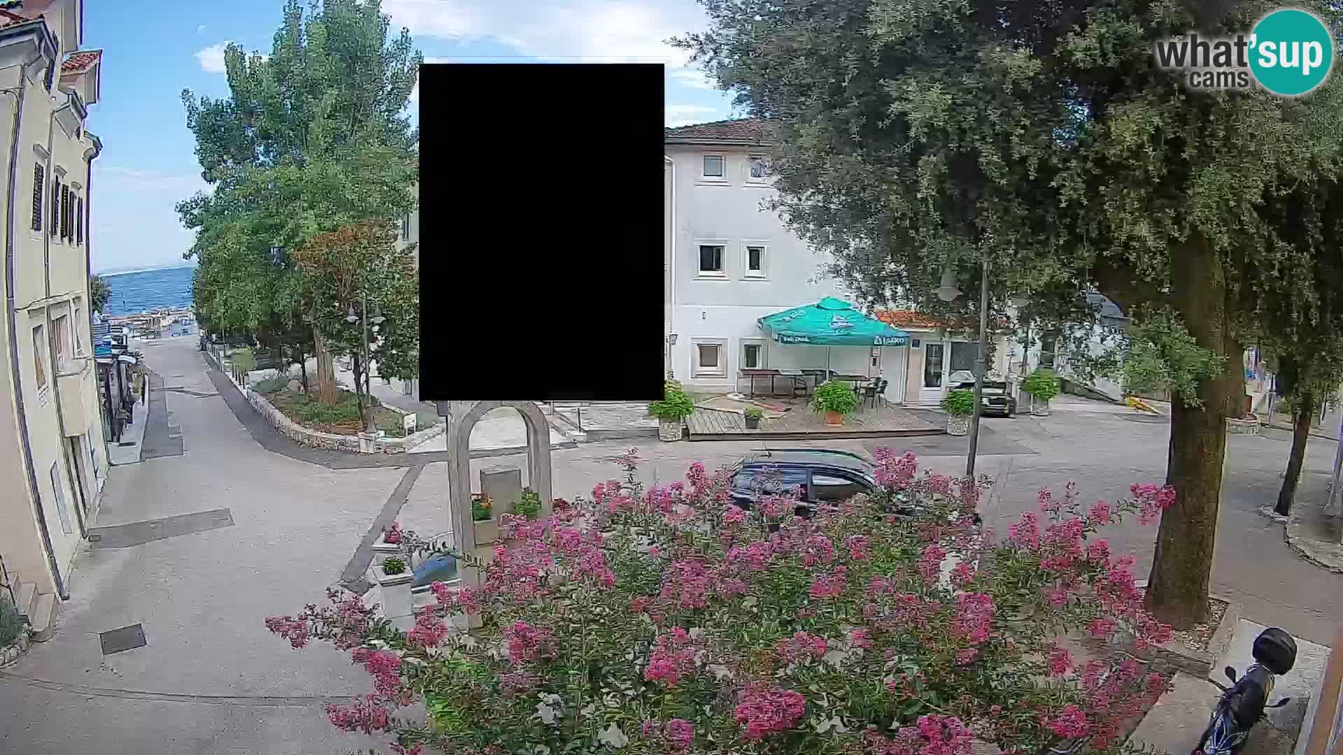 Webcam Centre de Mošćenička Draga – Vue en direct du centre-ville