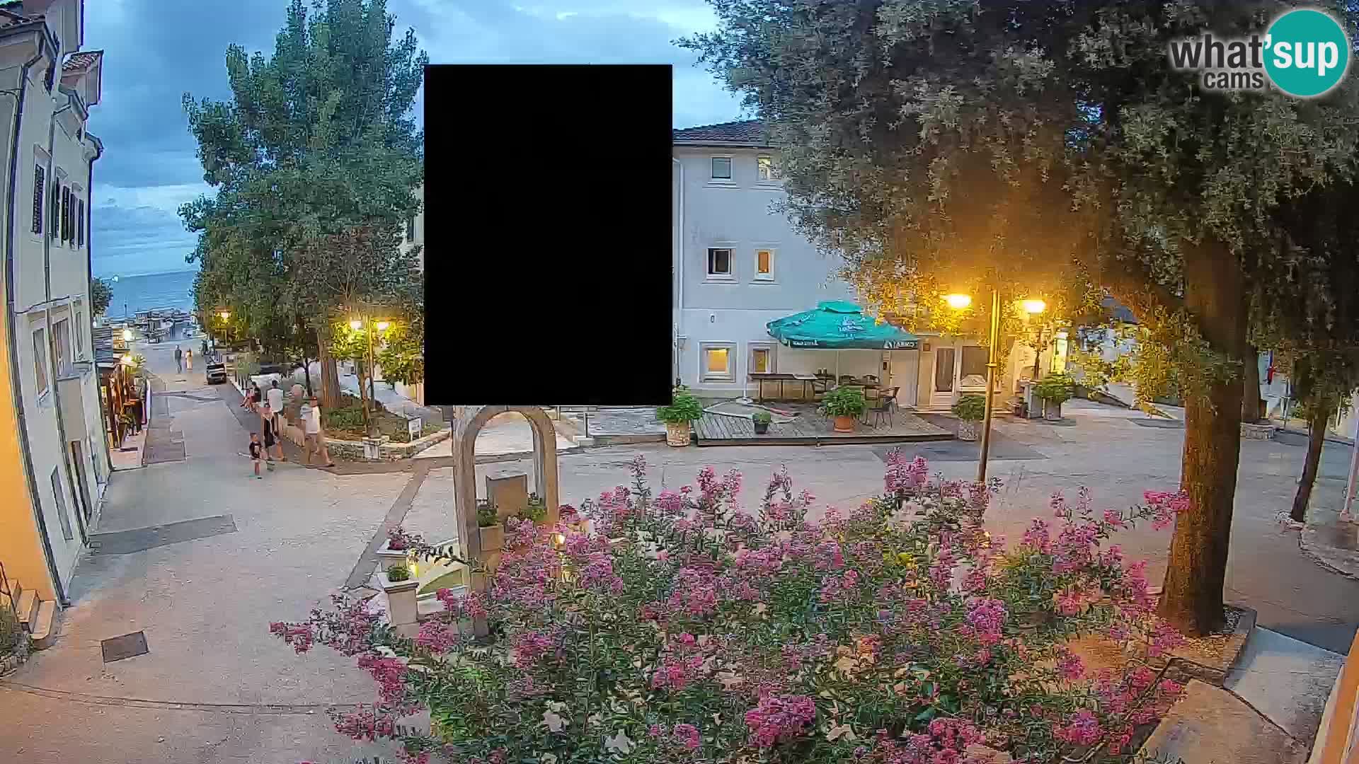 Webcam Centre de Mošćenička Draga – Vue en direct du centre-ville