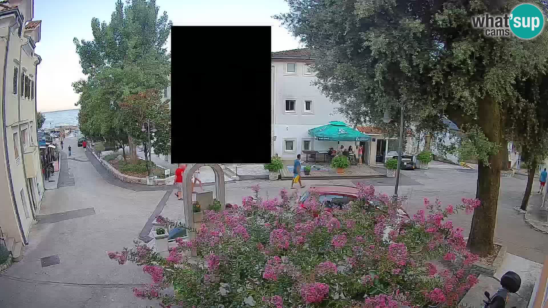 Webcam Mošćenička Draga Center – Live View of the Town Center