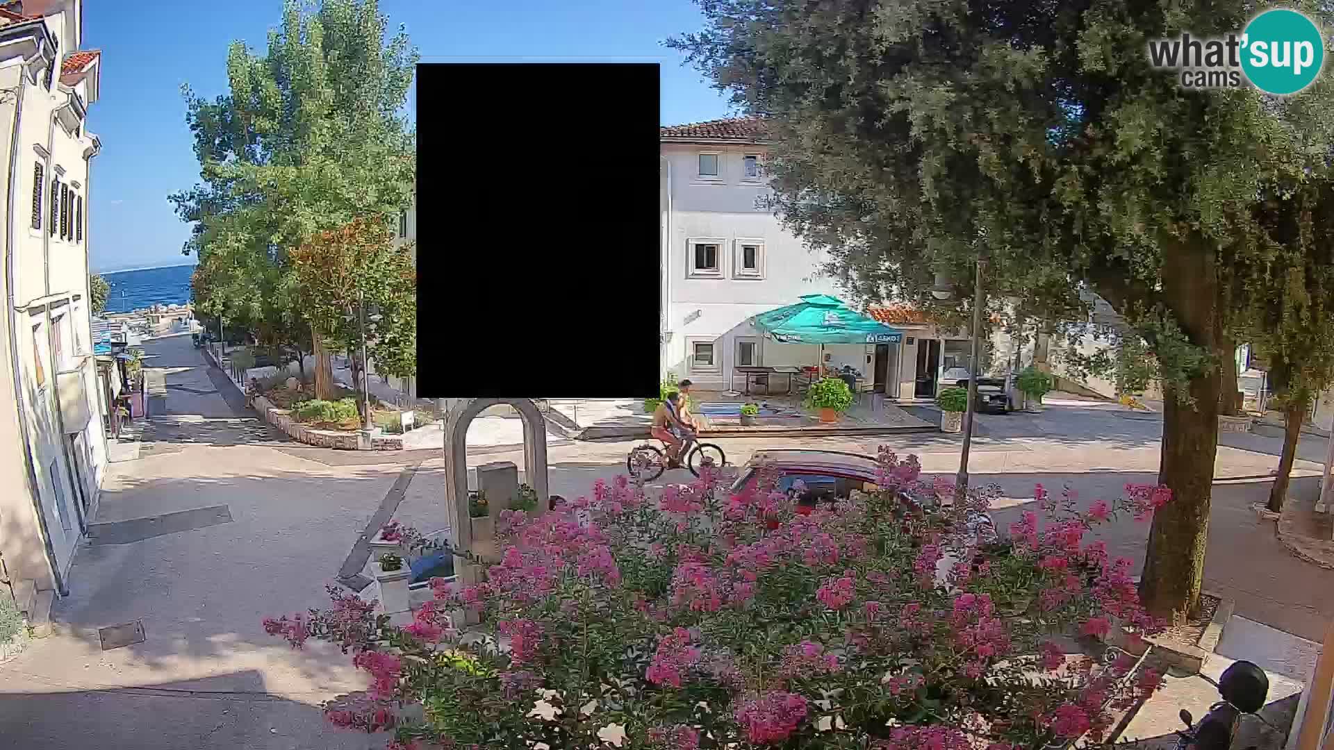 Webcam Centro Draga di Moschiena – Vista live sul centro