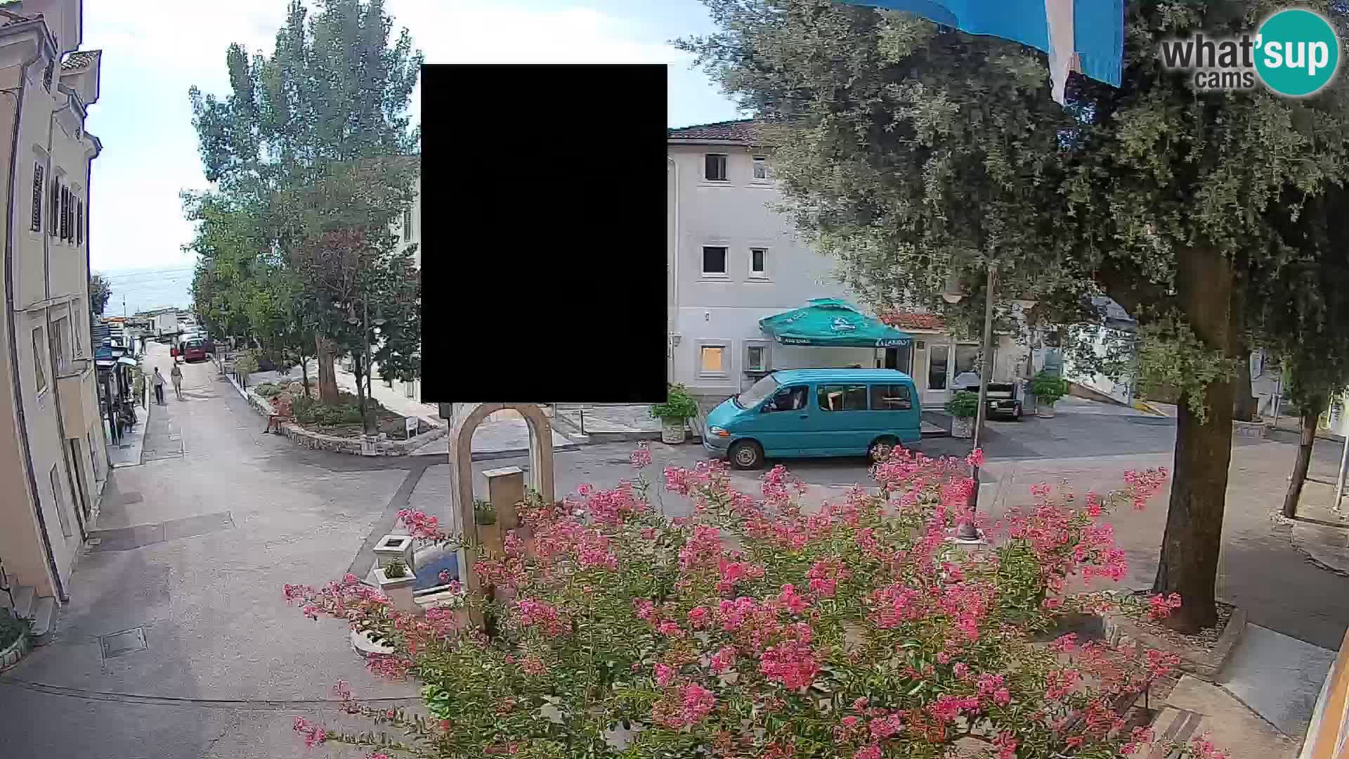 Webcam Mošćenička Draga Zentrum – Liveblick auf das Ortszentrum