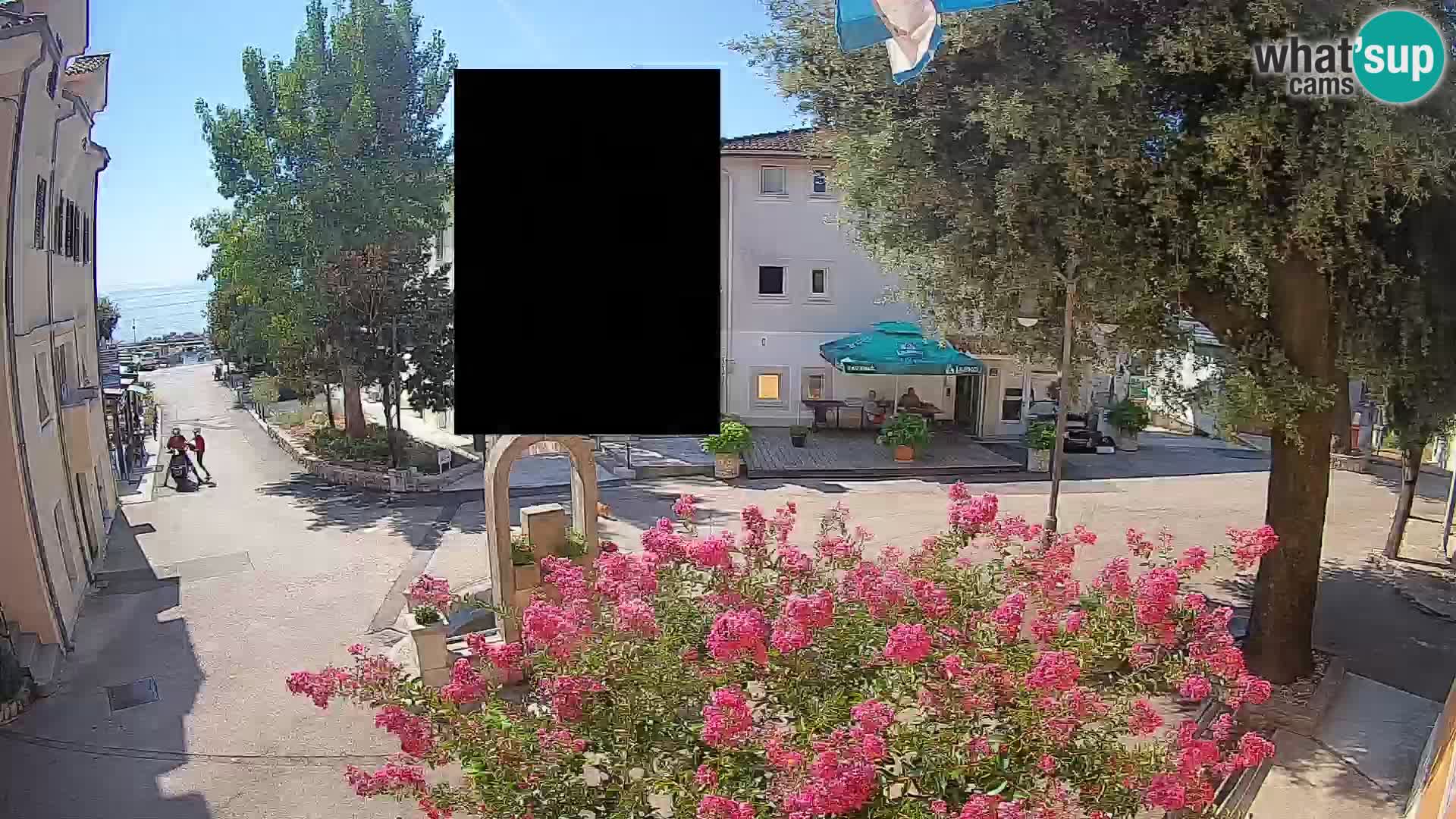 Webcam centre de Mošćenička Draga – Vue en direct du centre-ville