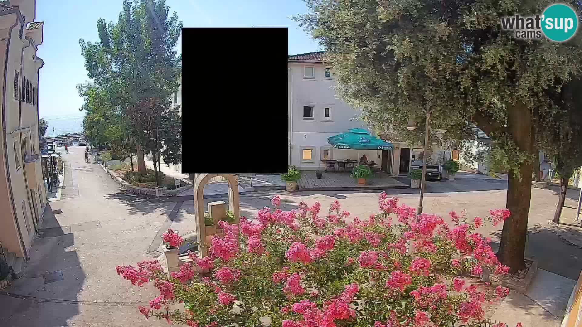 Webcam centre de Mošćenička Draga – Vue en direct du centre-ville