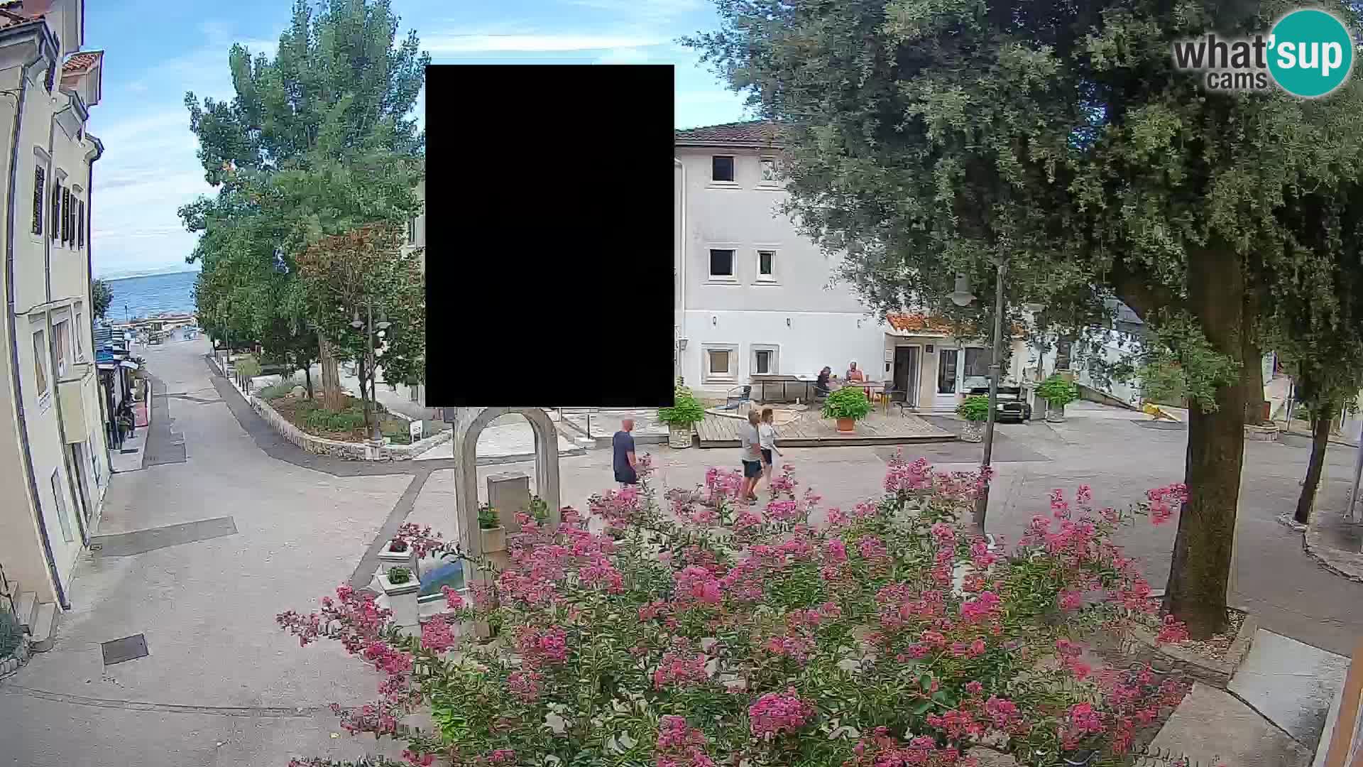 Webcam Centre de Mošćenička Draga – Vue en direct du centre-ville