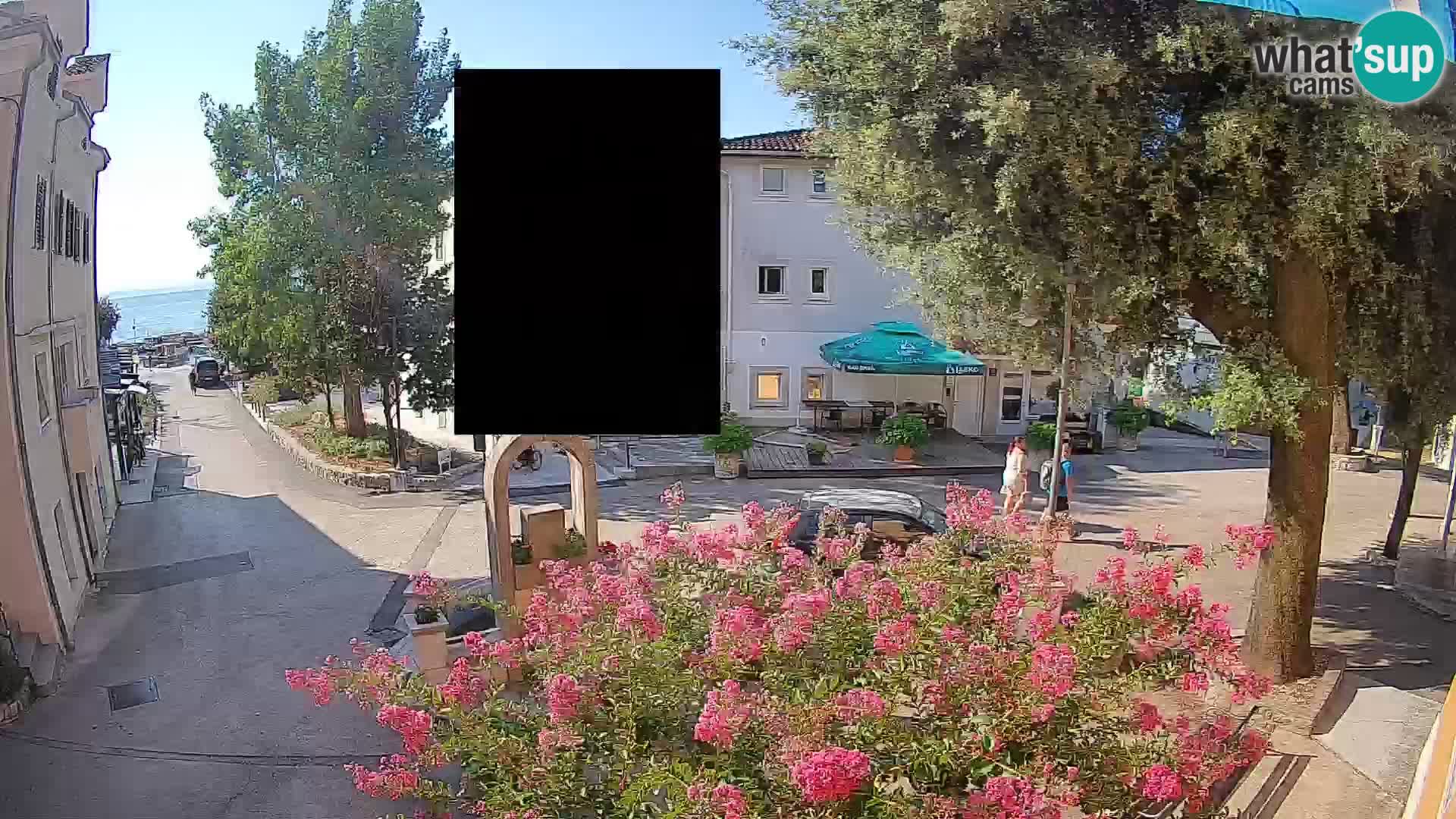 Webcam Mošćenička Draga Center – Live View of the Town Center