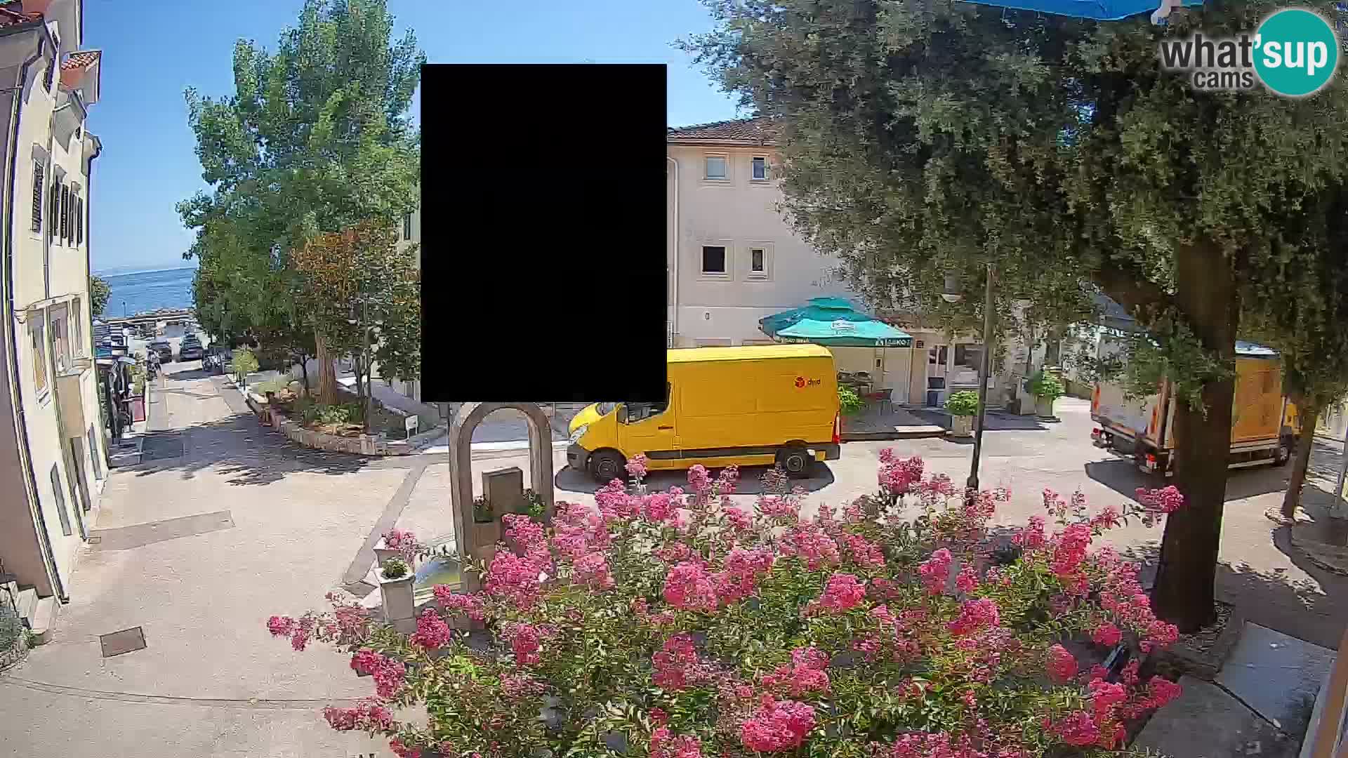 Webcam Mošćenička Draga Zentrum – Liveblick auf das Ortszentrum