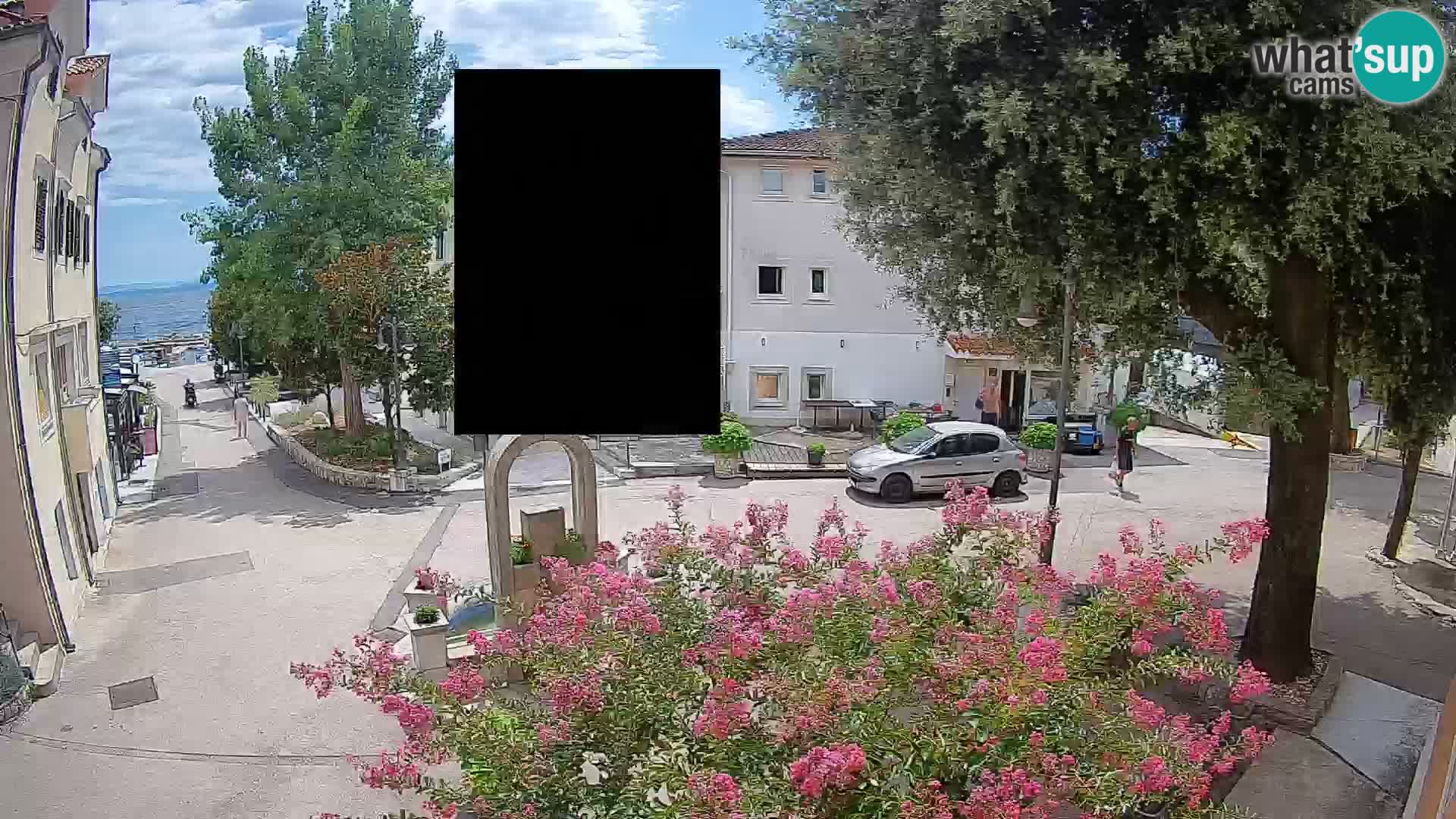 Webcam Centre de Mošćenička Draga – Vue en direct du centre-ville