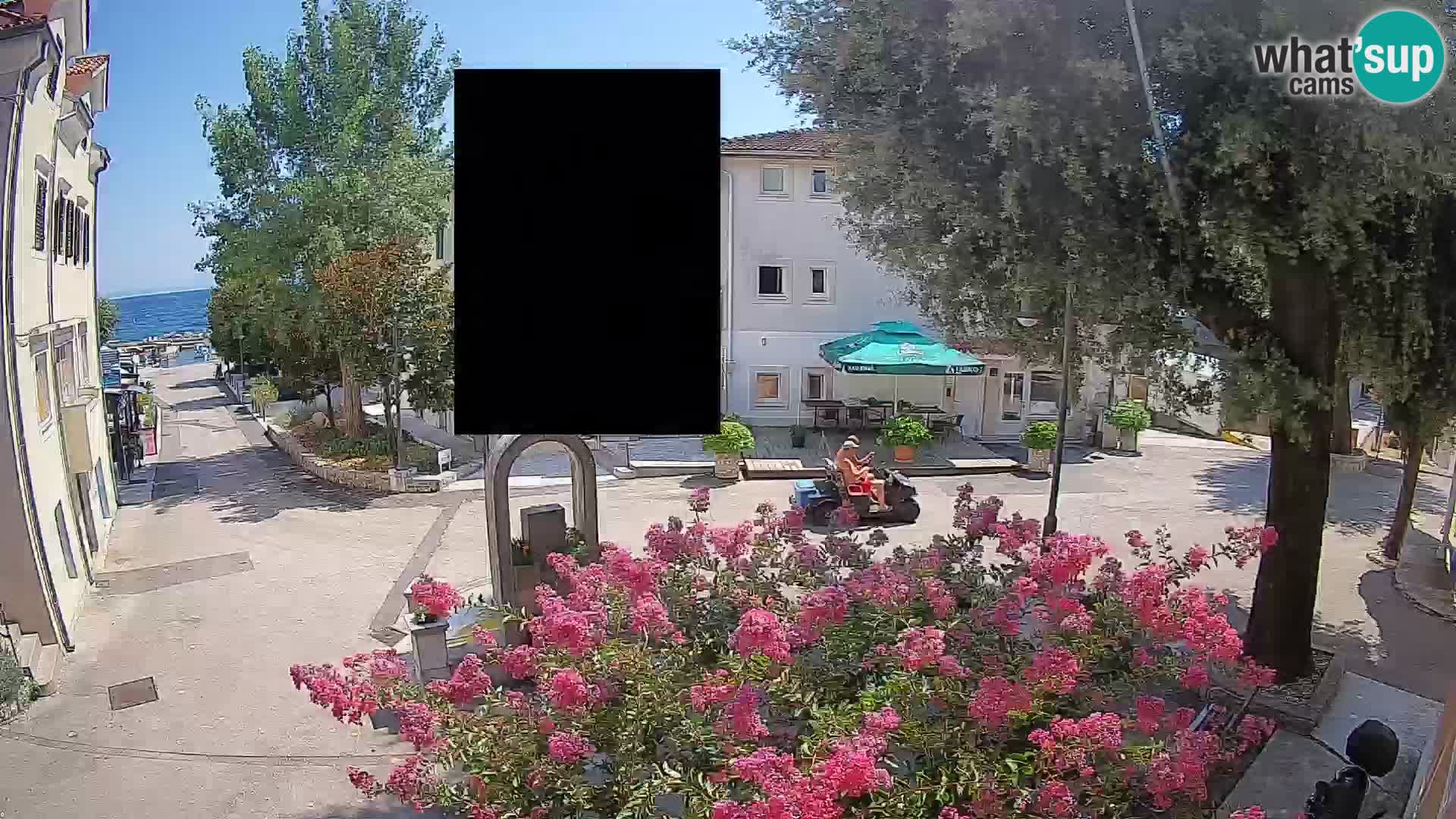 Webcam centre de Mošćenička Draga – Vue en direct du centre-ville
