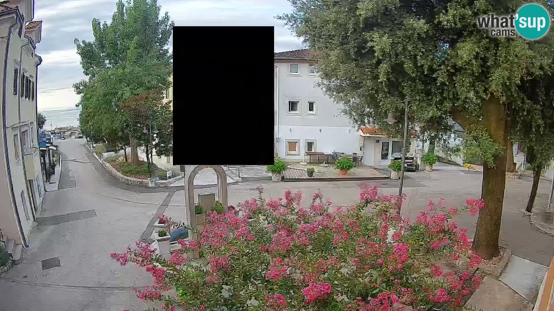 Webcam Centre de Mošćenička Draga – Vue en direct du centre-ville