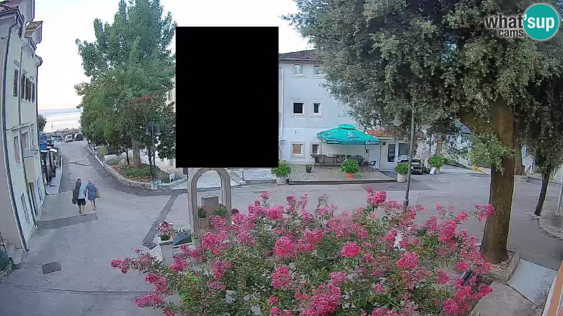 Webcam Mošćenička Draga Center – Live View of the Town Center