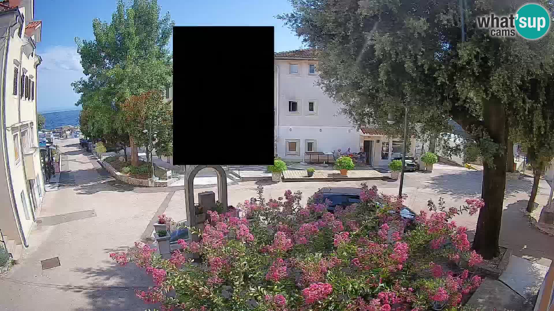 Webcam Centre de Mošćenička Draga – Vue en direct du centre-ville
