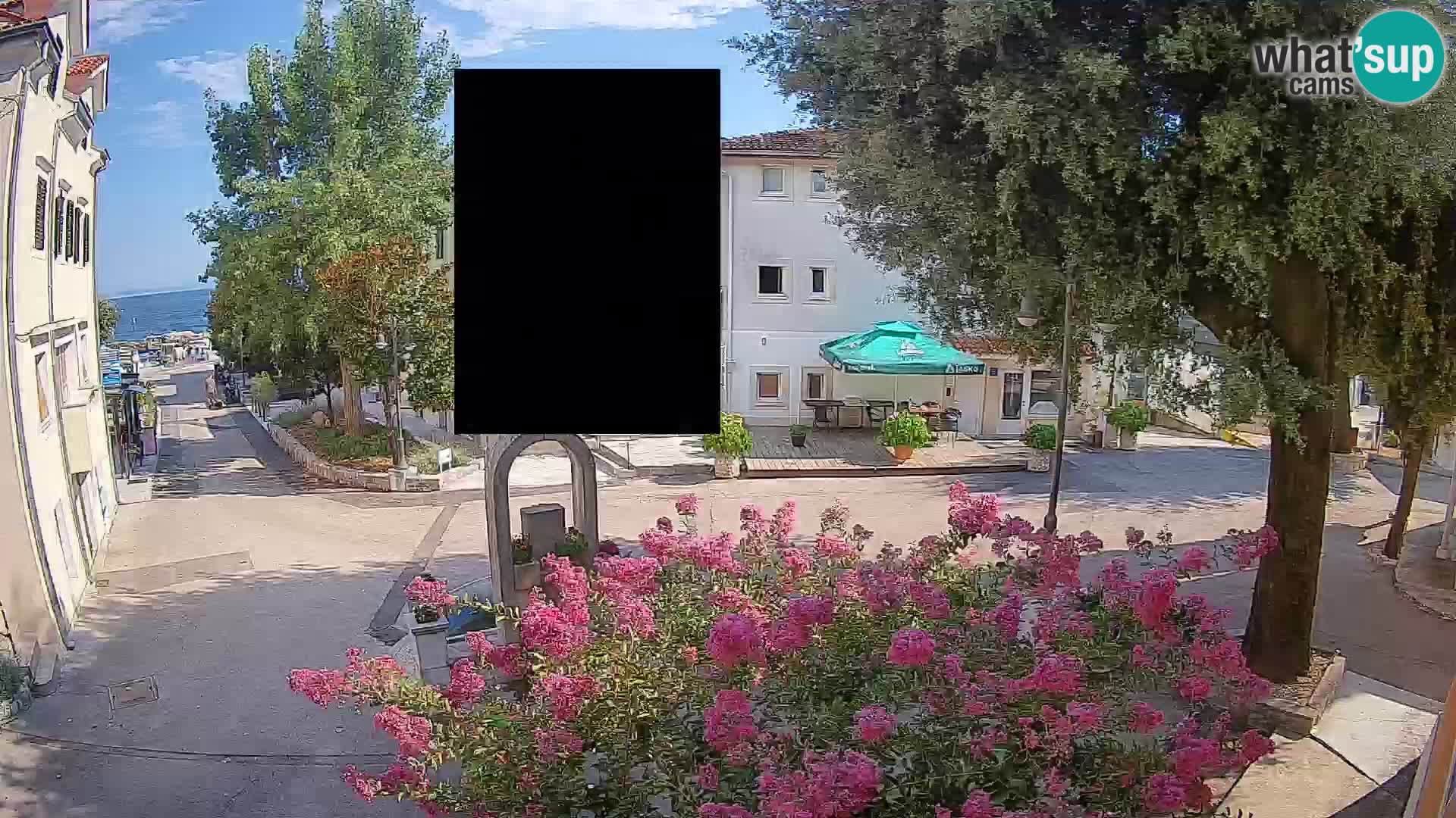 Webcam Mošćenička Draga Zentrum – Liveblick auf das Ortszentrum