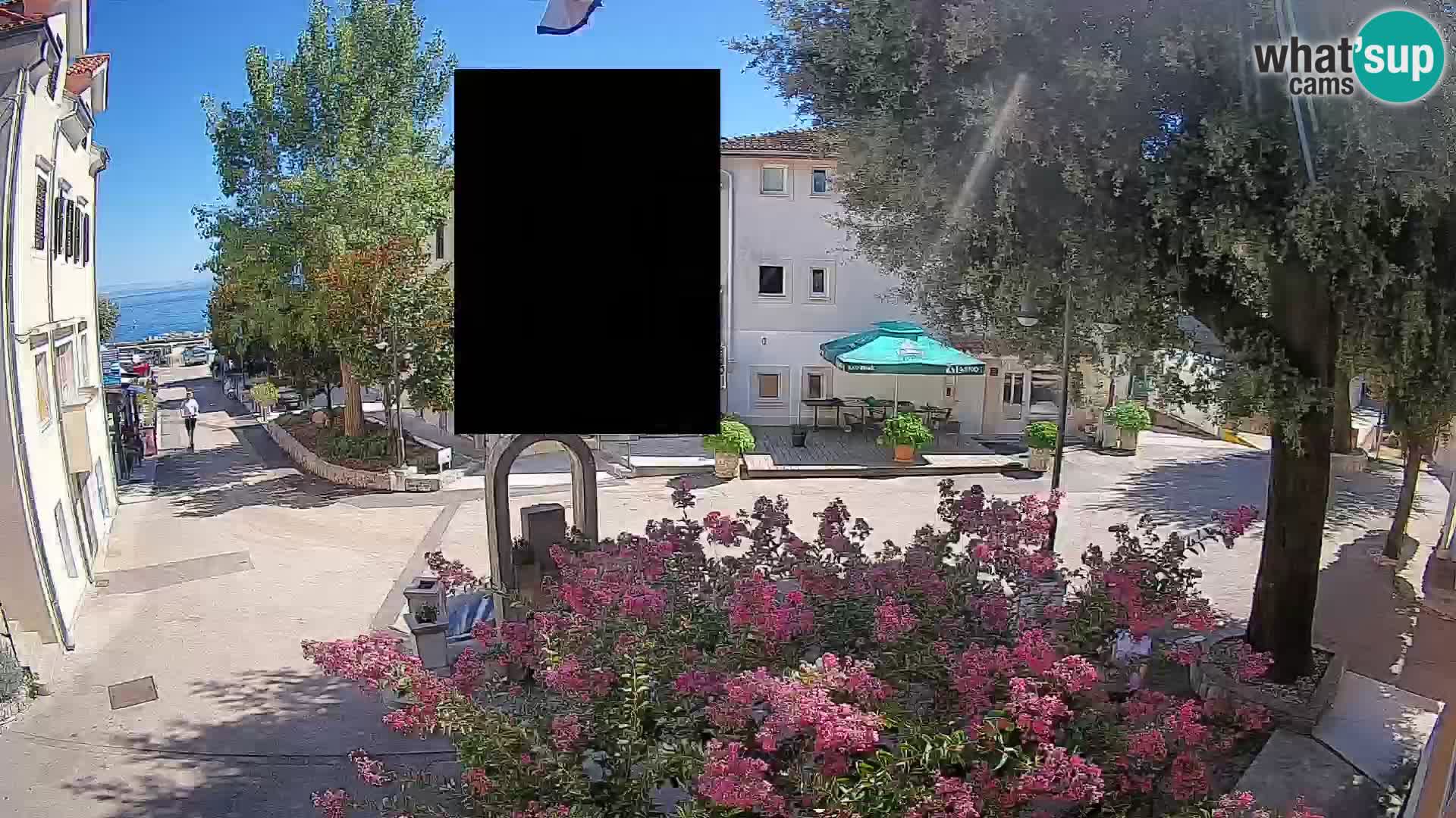 Webcam Mošćenička Draga Zentrum – Liveblick auf das Ortszentrum