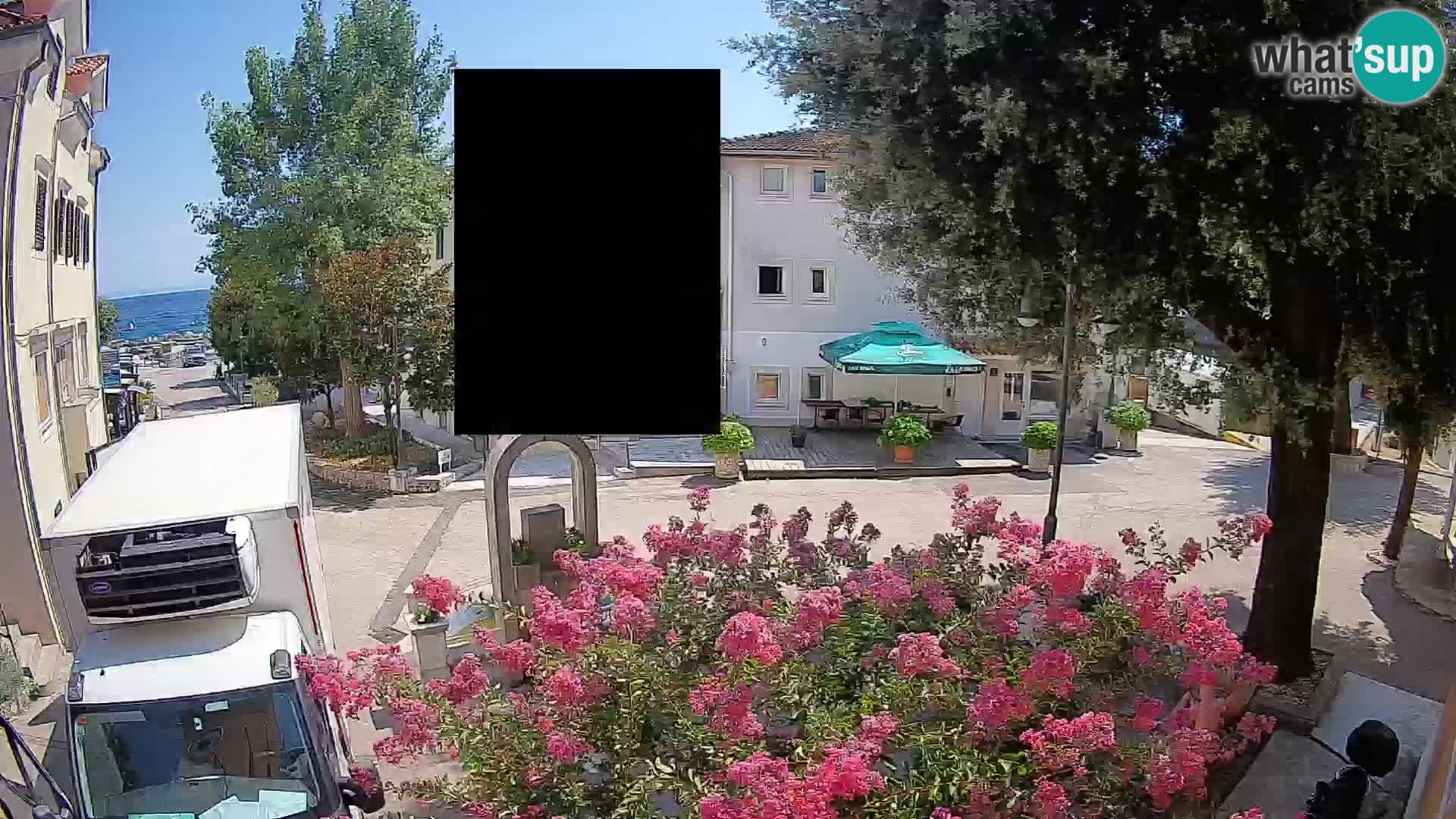 Webcam centre de Mošćenička Draga – Vue en direct du centre-ville