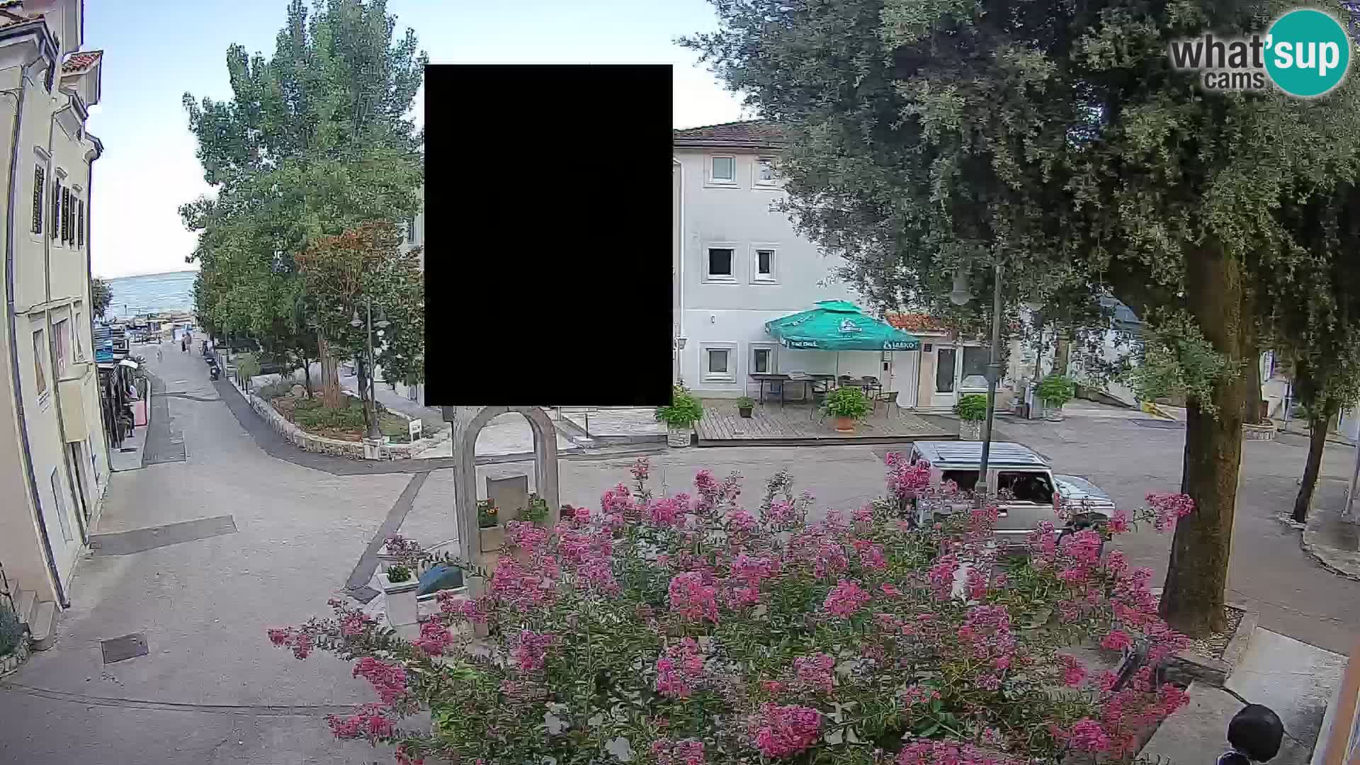 Webcam Mošćenička Draga Center – Live View of the Town Center