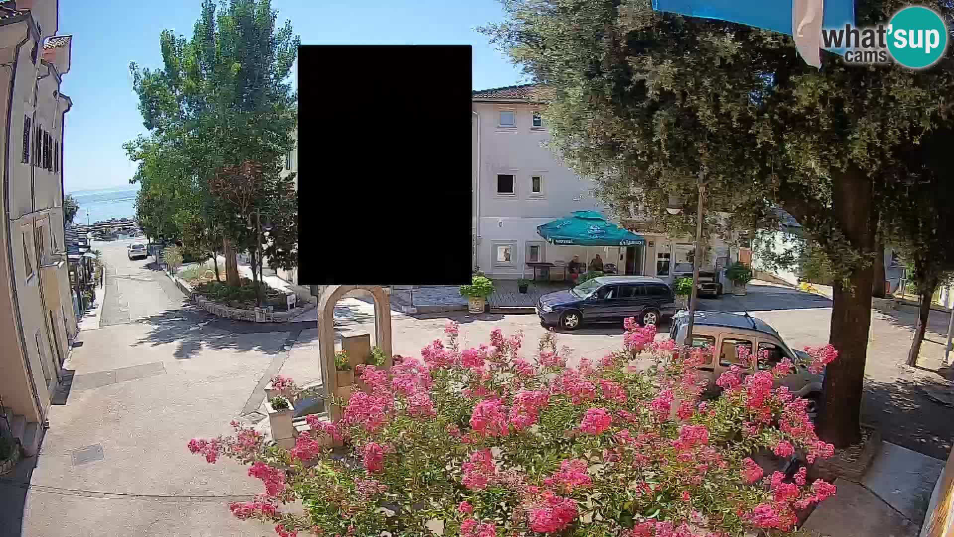 Webcam Centre de Mošćenička Draga – Vue en direct du centre-ville