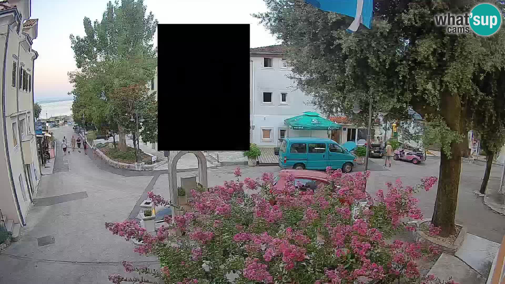 Webcam Centro Draga di Moschiena – Vista live sul centro