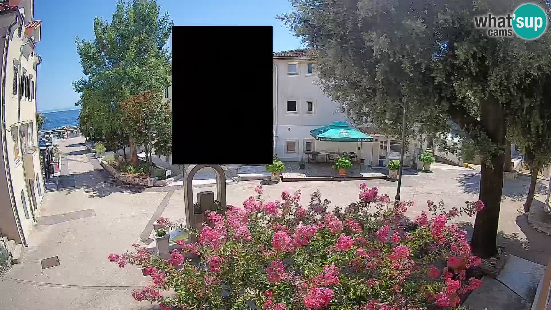 Webcam centre de Mošćenička Draga – Vue en direct du centre-ville