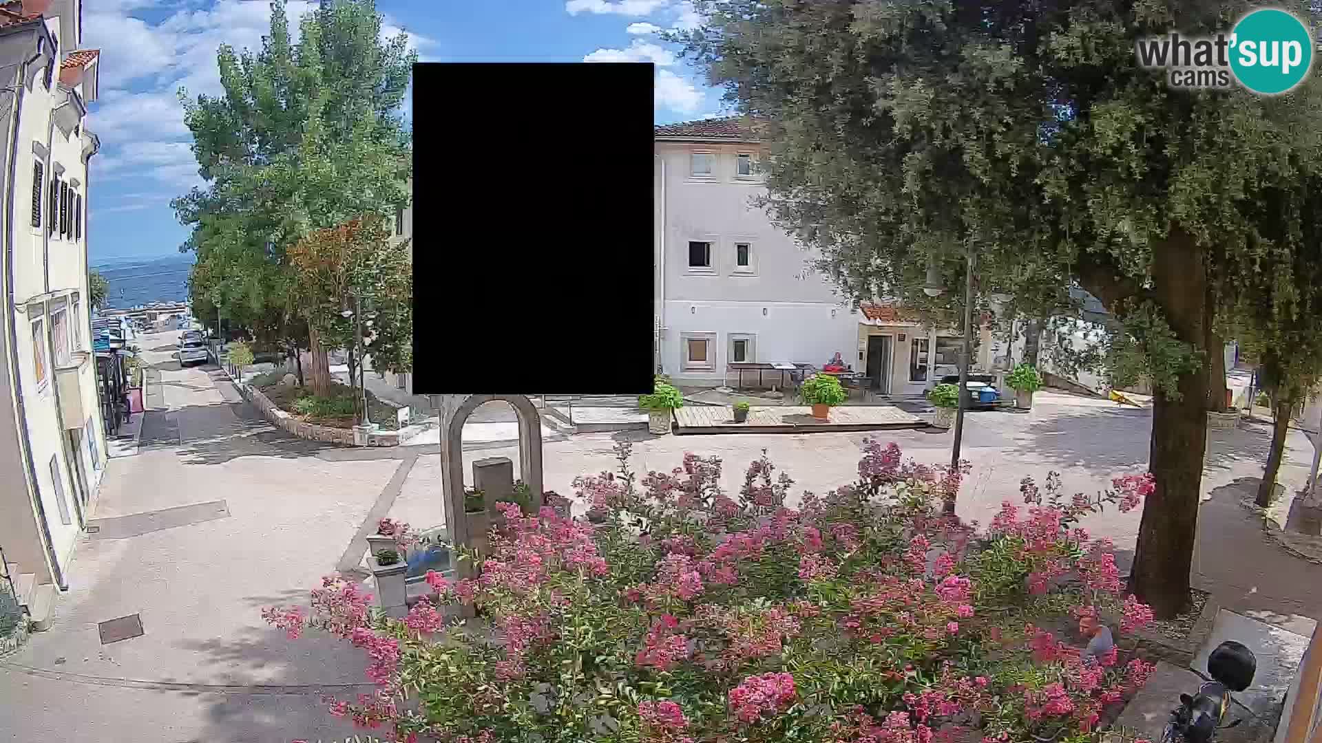 Webcam centre de Mošćenička Draga – Vue en direct du centre-ville
