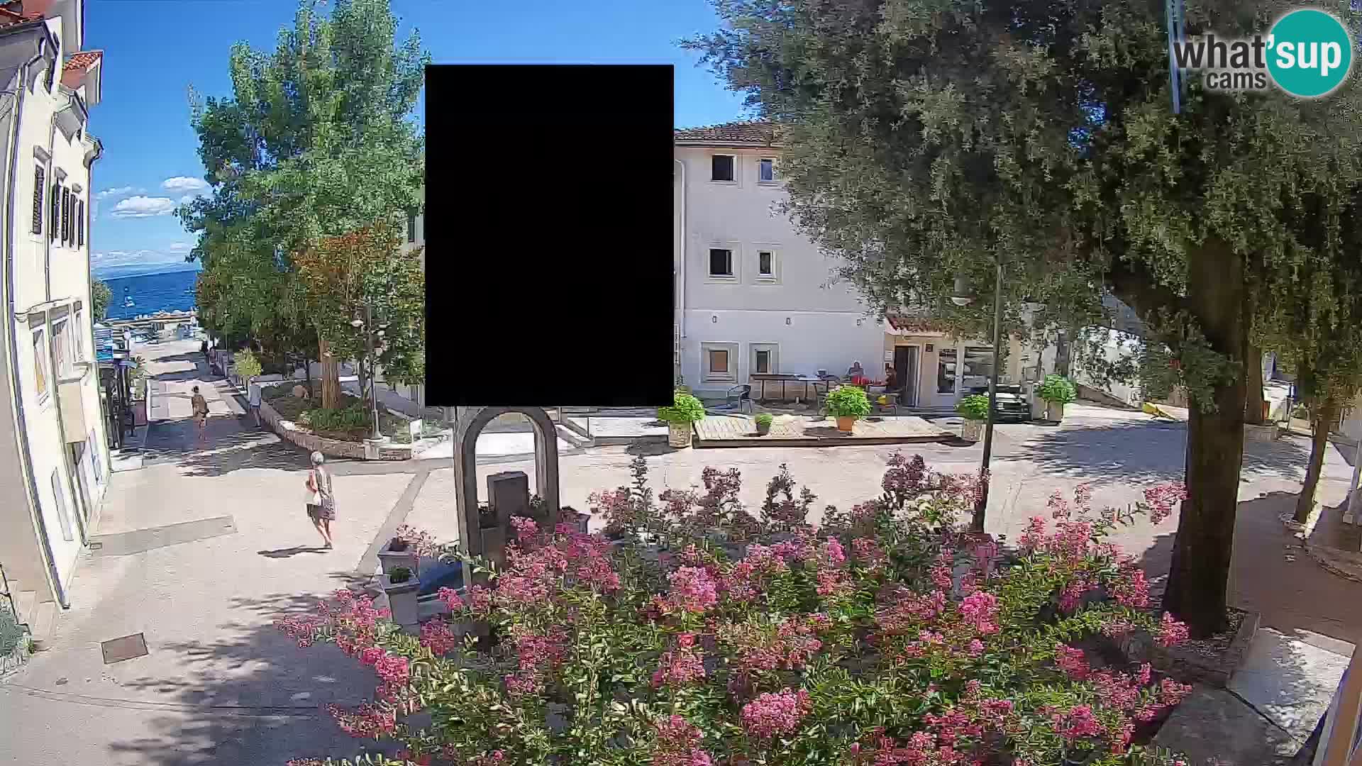 Webcam Mošćenička Draga Zentrum – Liveblick auf das Ortszentrum