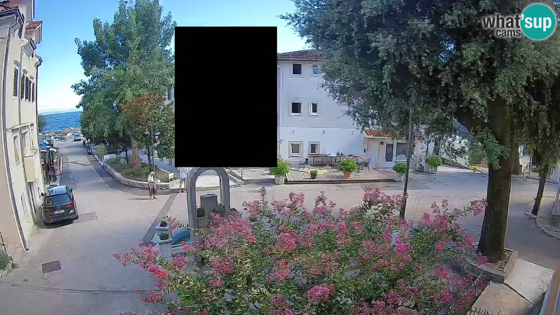 Webcam Mošćenička Draga Zentrum – Liveblick auf das Ortszentrum