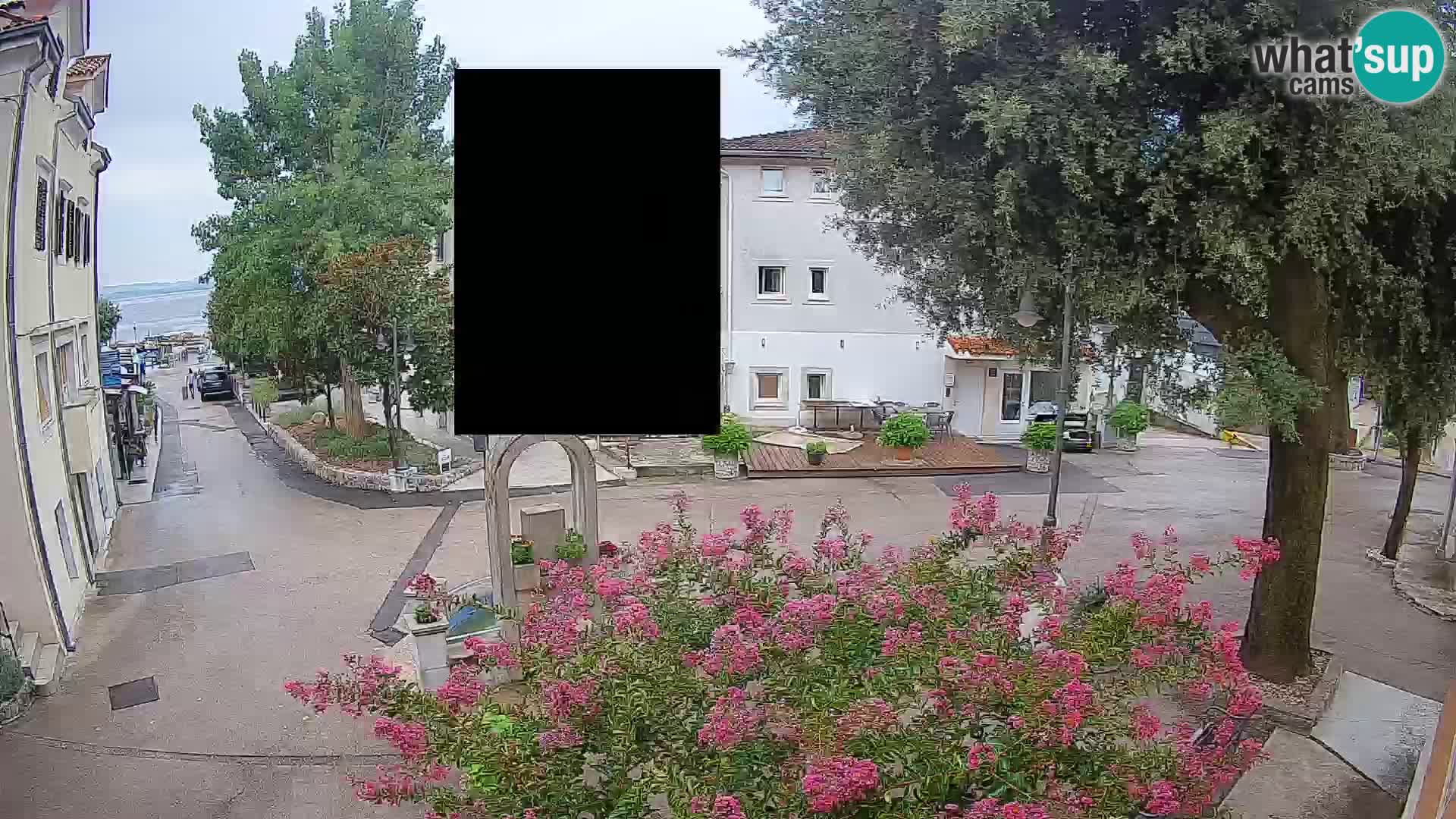 Webcam Mošćenička Draga Center – Live View of the Town Center