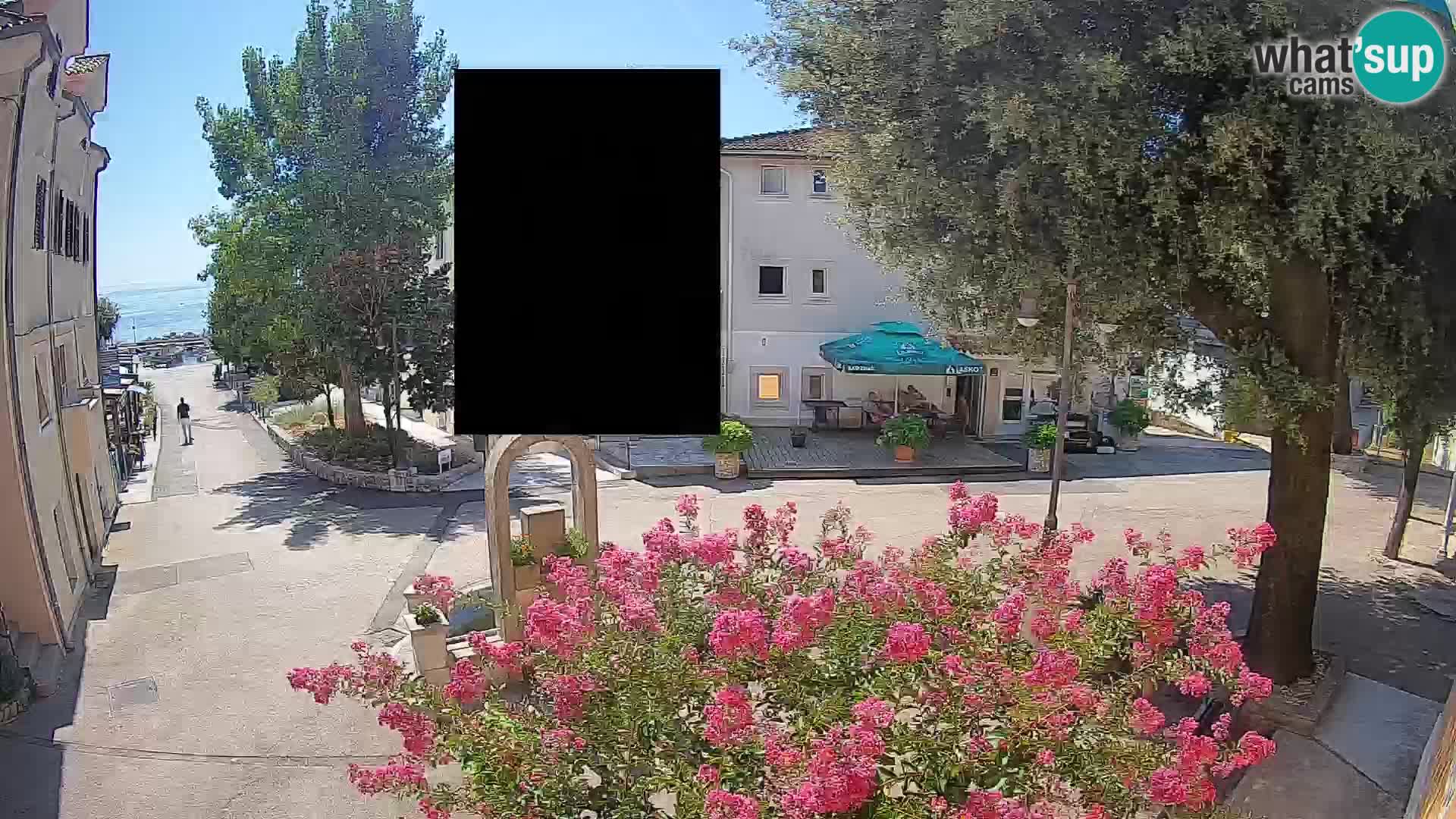 Webcam centre de Mošćenička Draga – Vue en direct du centre-ville