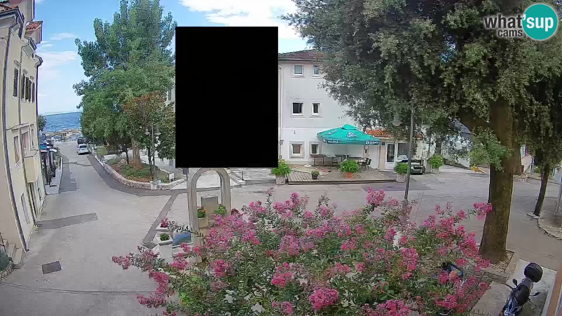 Webcam centre de Mošćenička Draga – Vue en direct du centre-ville