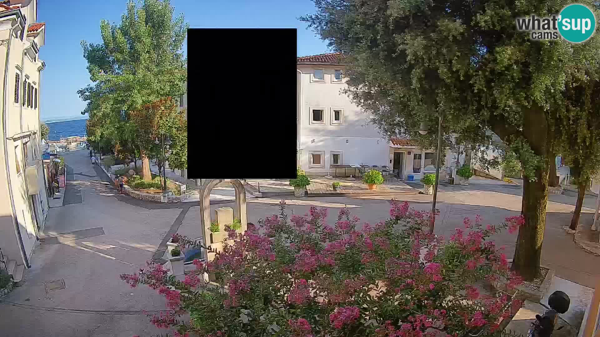 Webcam Centre de Mošćenička Draga – Vue en direct du centre-ville