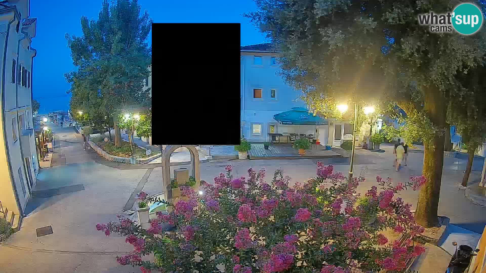 Webcam Mošćenička Draga Center – Live View of the Town Center