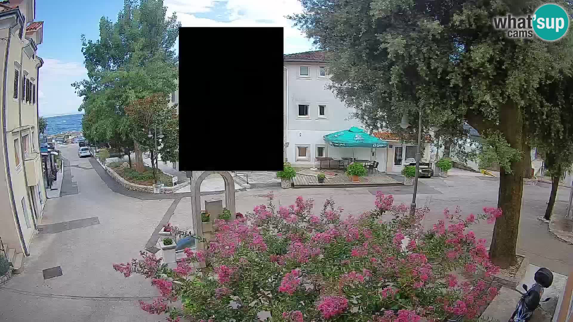 Webcam Centre de Mošćenička Draga – Vue en direct du centre-ville
