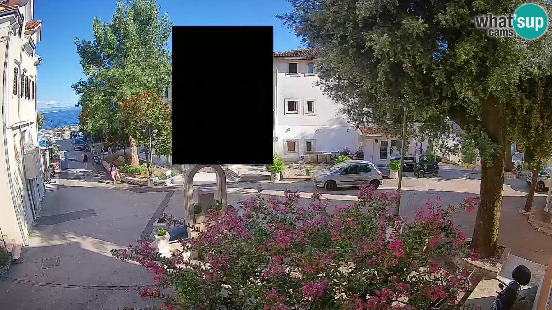 Webcam Centre de Mošćenička Draga – Vue en direct du centre-ville