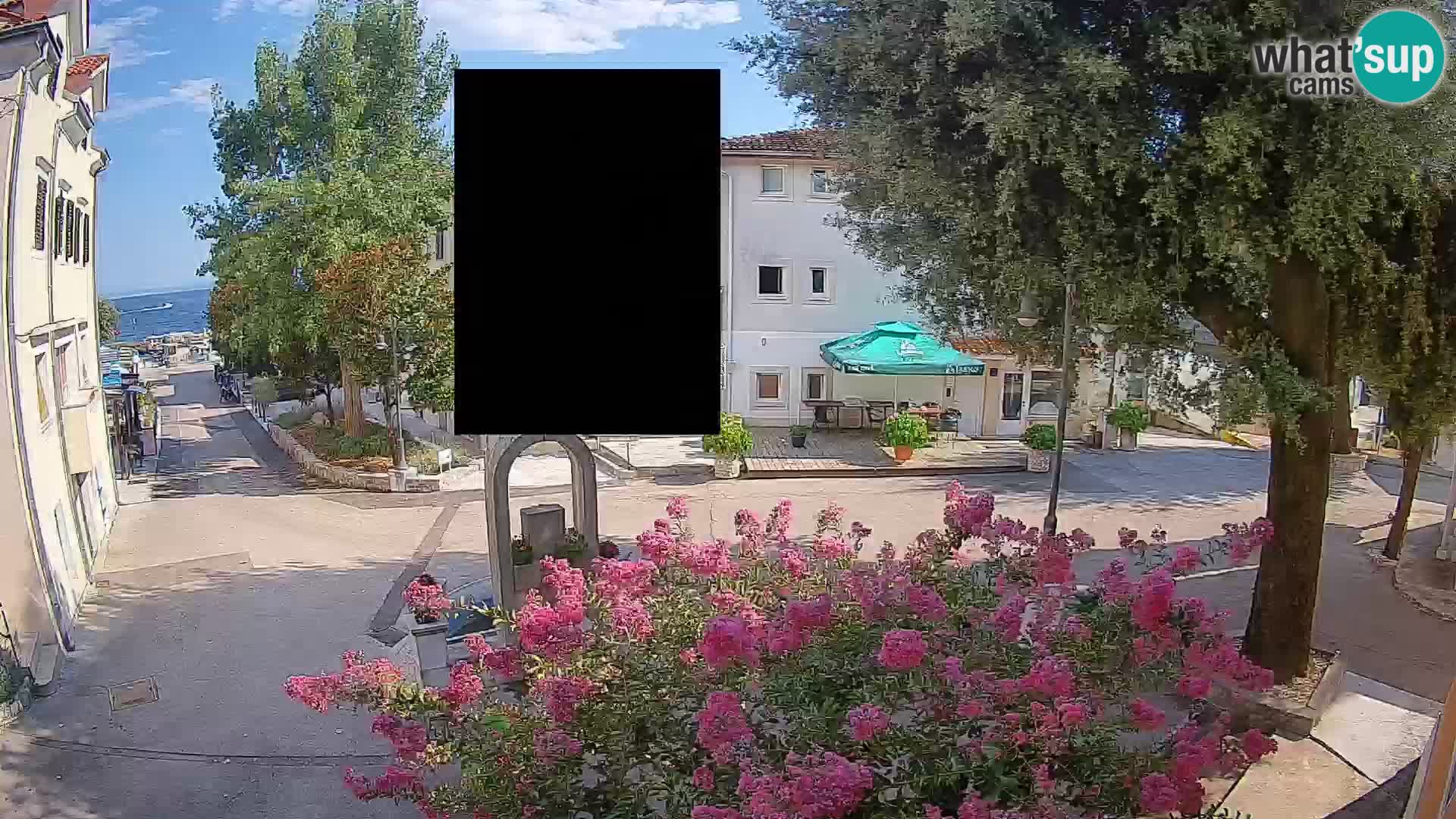 Webcam Centre de Mošćenička Draga – Vue en direct du centre-ville