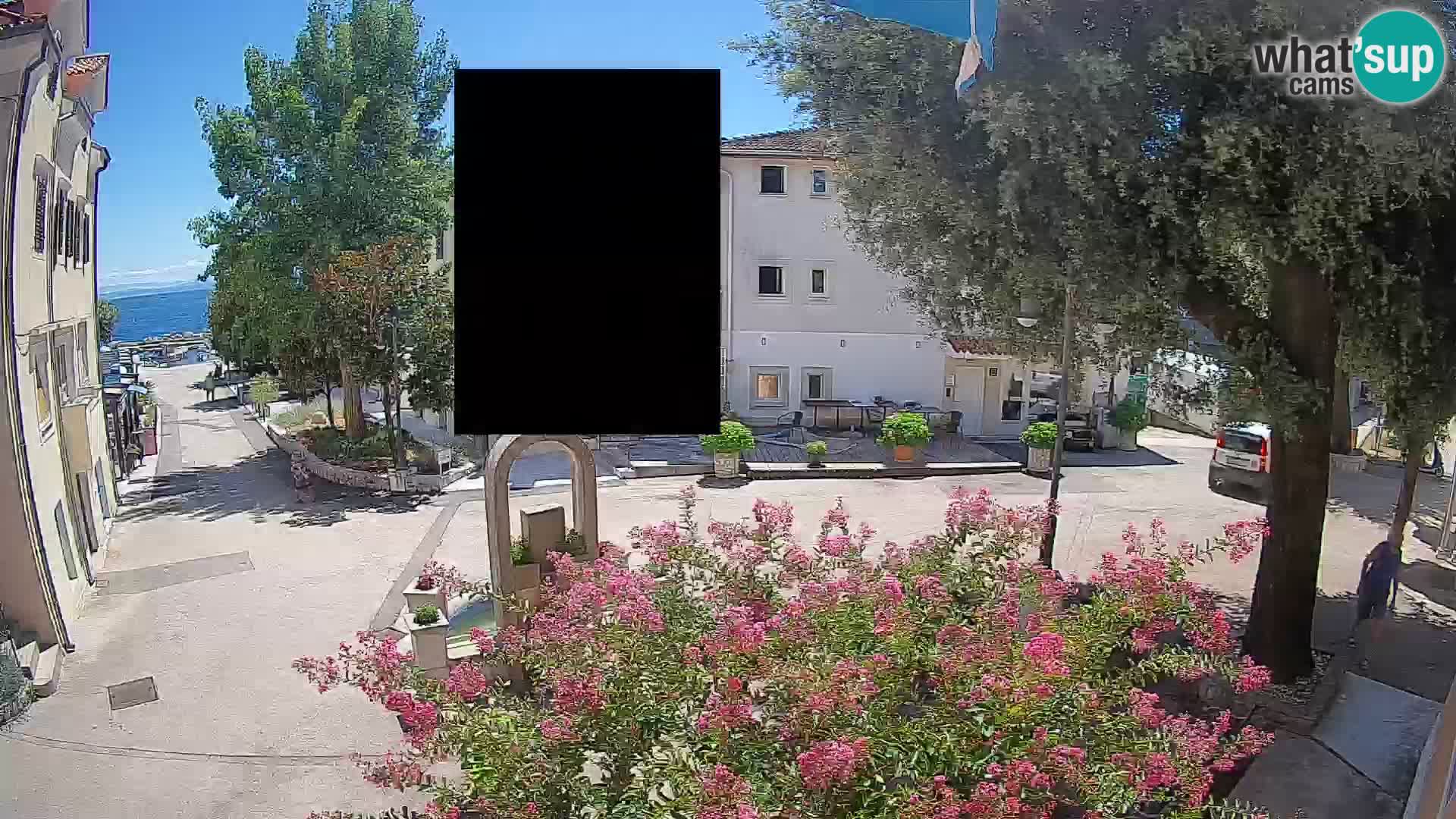 Webcam Mošćenička Draga Zentrum – Liveblick auf das Ortszentrum