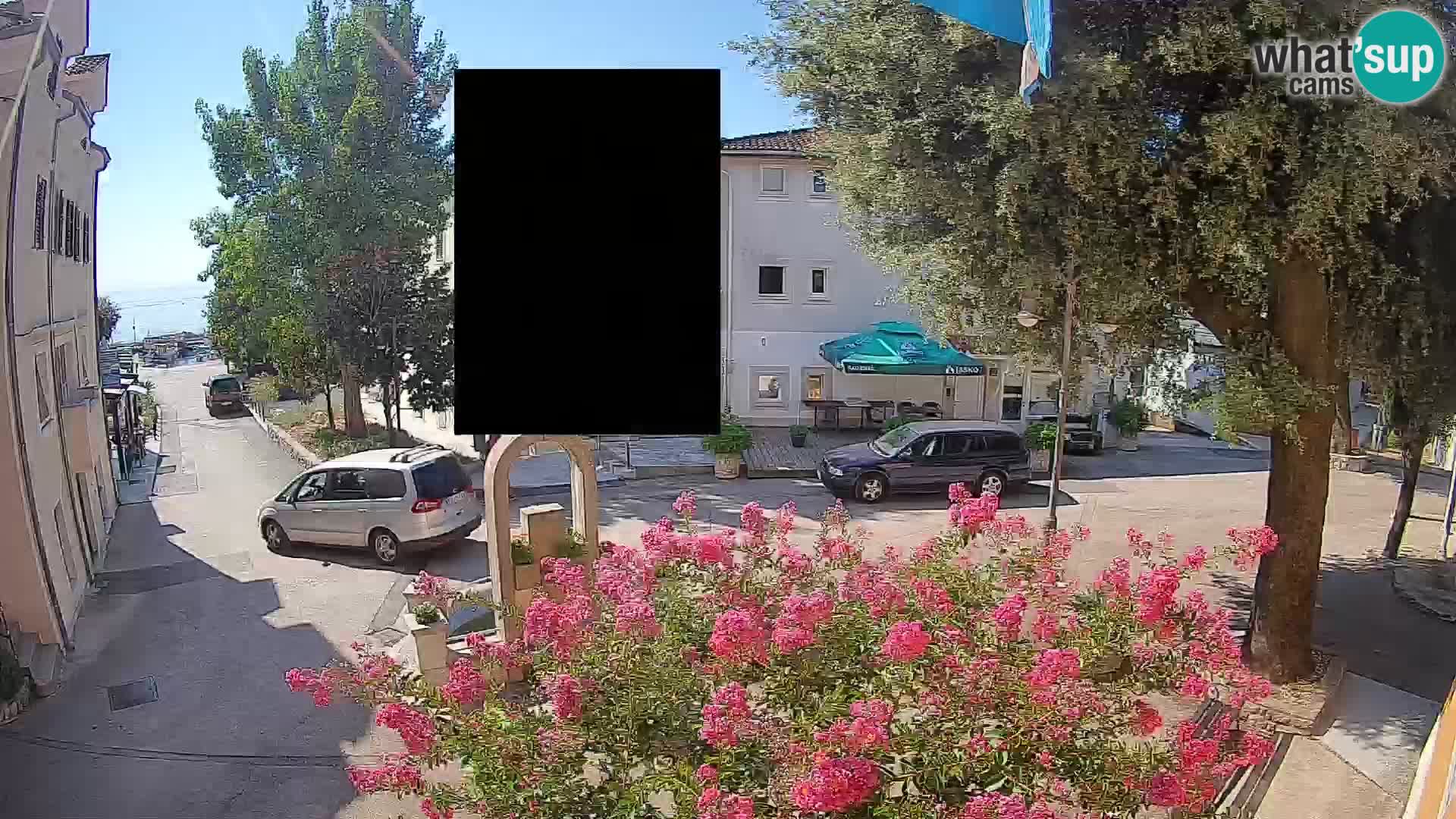 Webcam Centre de Mošćenička Draga – Vue en direct du centre-ville