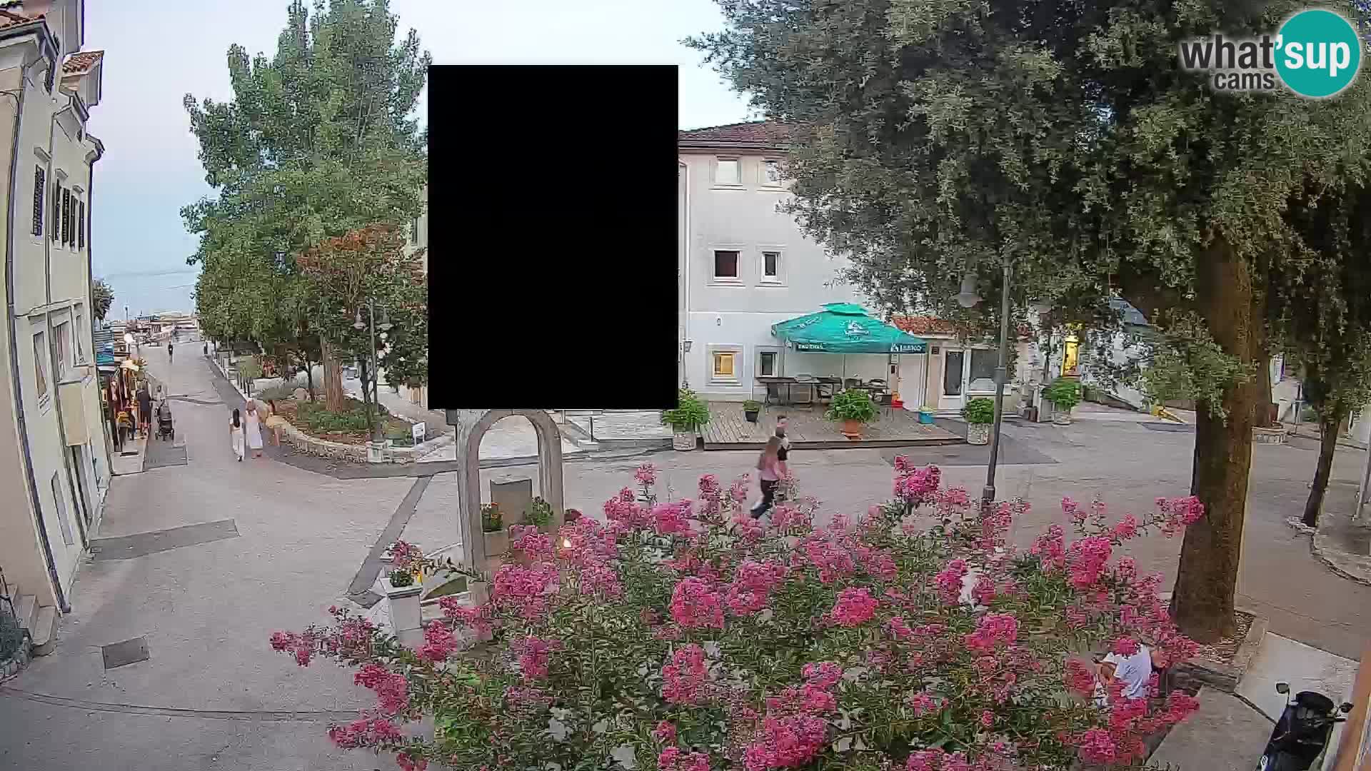 Webcam centre de Mošćenička Draga – Vue en direct du centre-ville