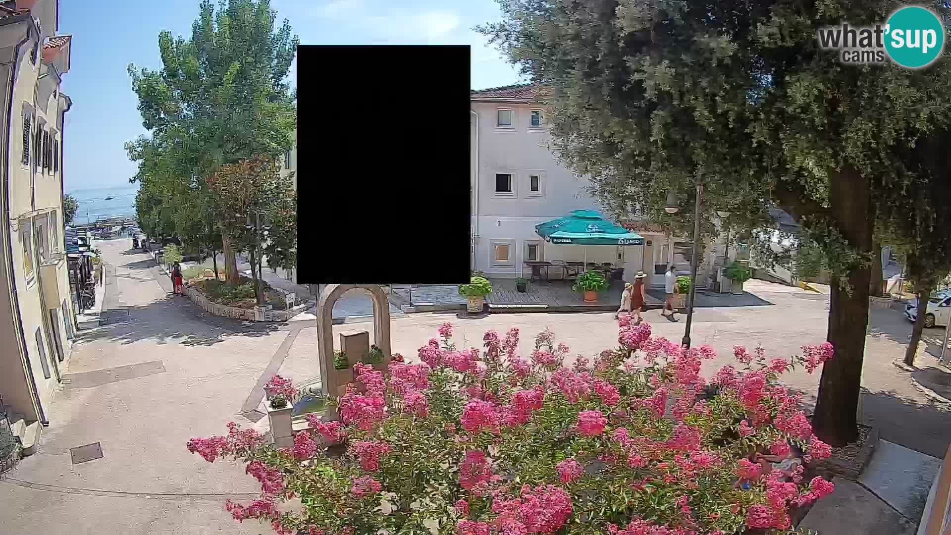 Web kamera centar Mošćeničke Drage – Pogled uživo