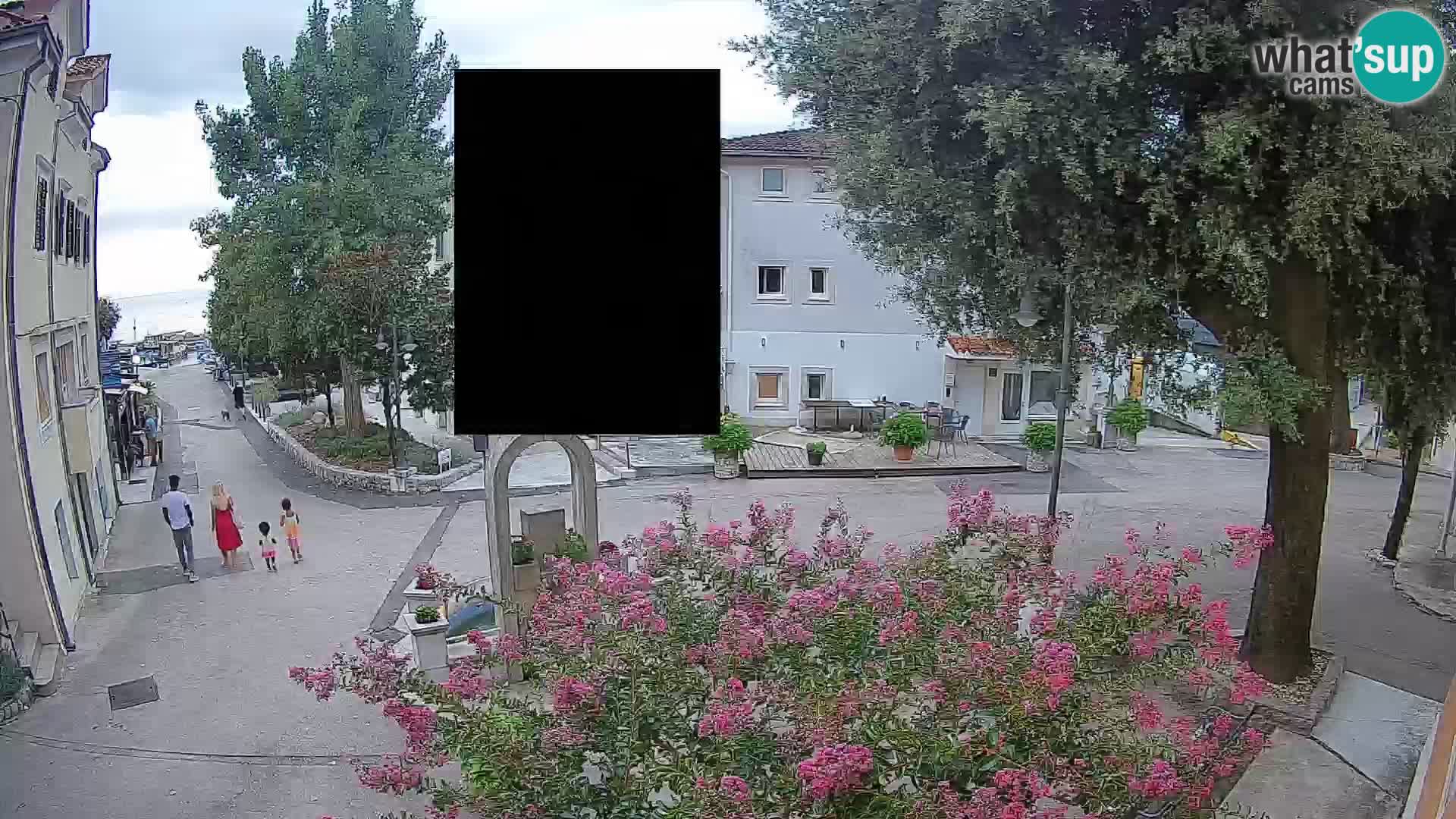 Webcam centre de Mošćenička Draga – Vue en direct du centre-ville