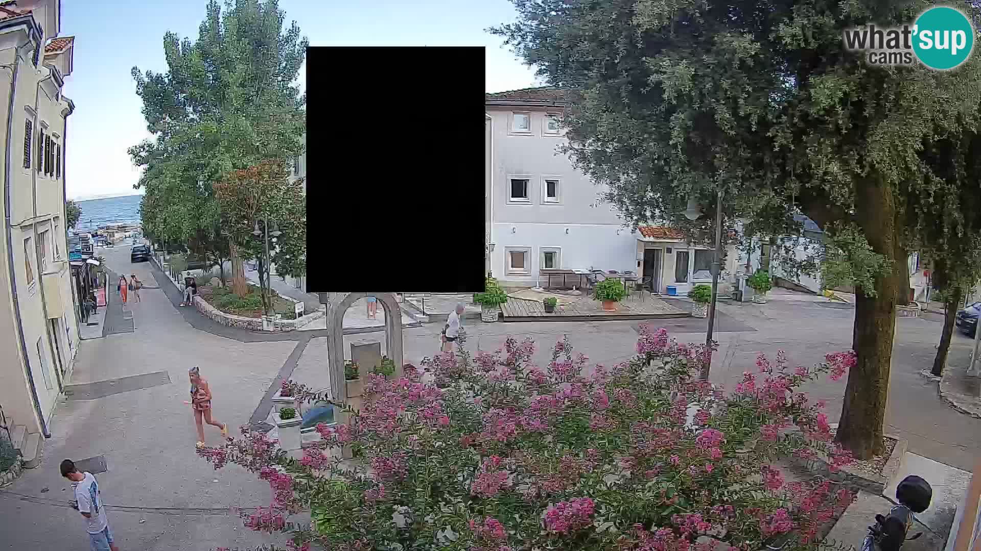 Webcam centre de Mošćenička Draga – Vue en direct du centre-ville