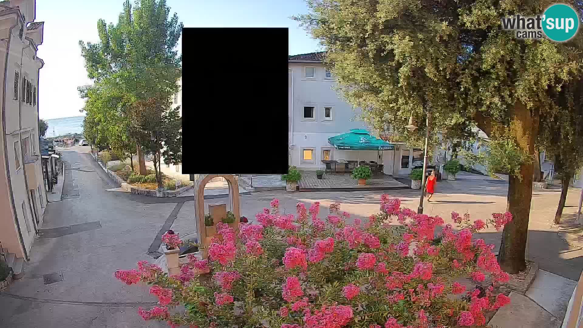 Webcam centre de Mošćenička Draga – Vue en direct du centre-ville