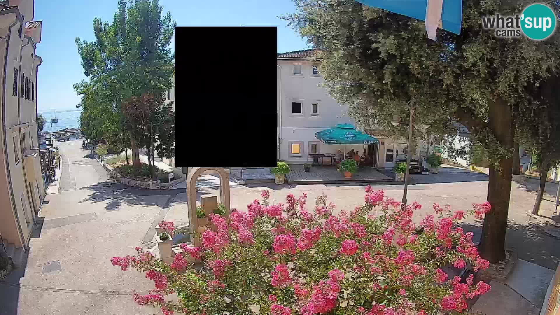 Webcam Mošćenička Draga Center – Live View of the Town Center