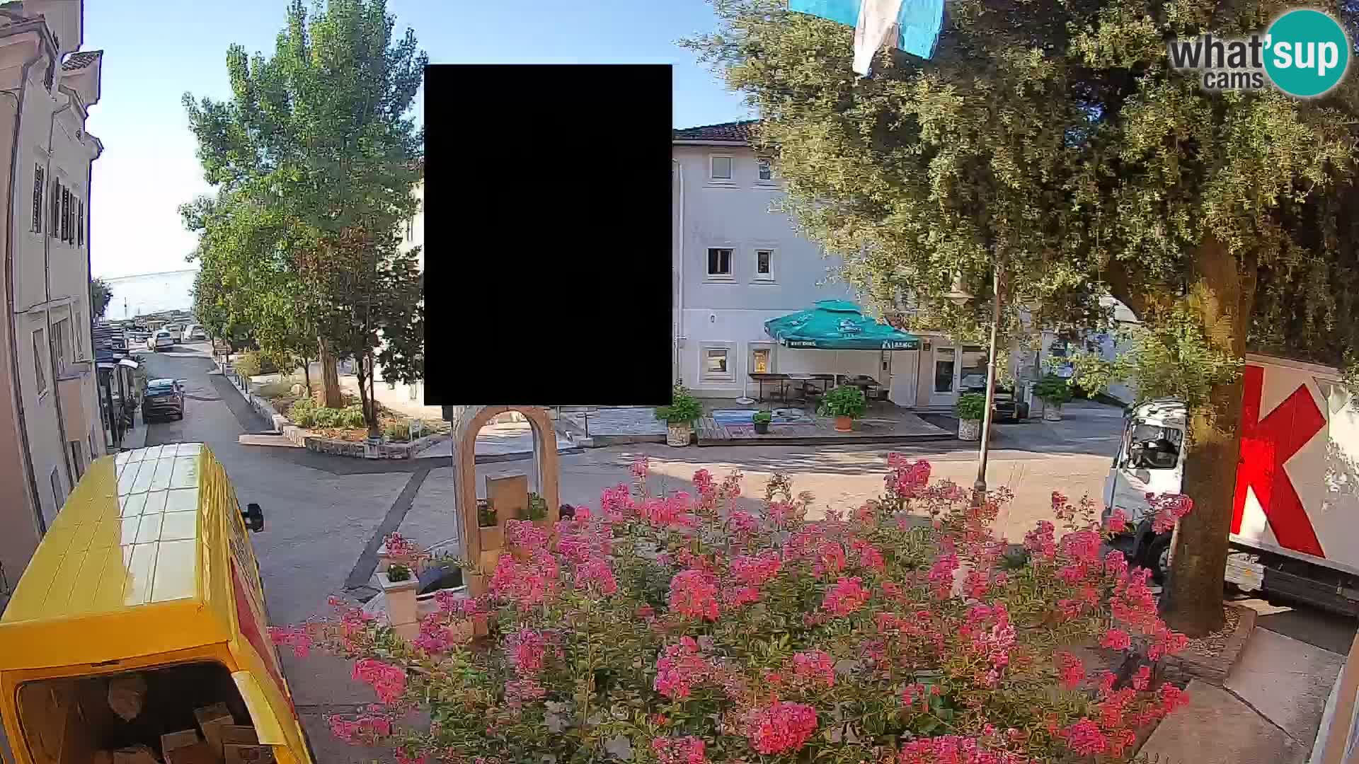 Webcam Centre de Mošćenička Draga – Vue en direct du centre-ville