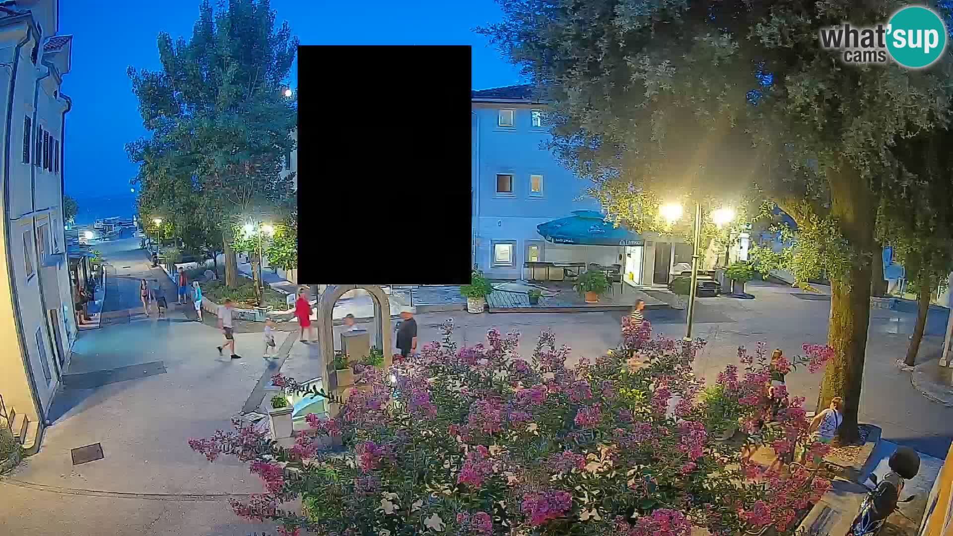 Webcam centre de Mošćenička Draga – Vue en direct du centre-ville